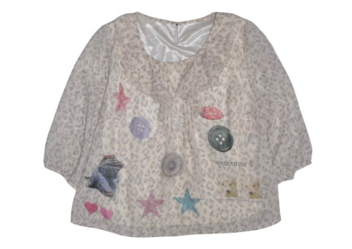 NETSU – leopard print three quarter sleeve