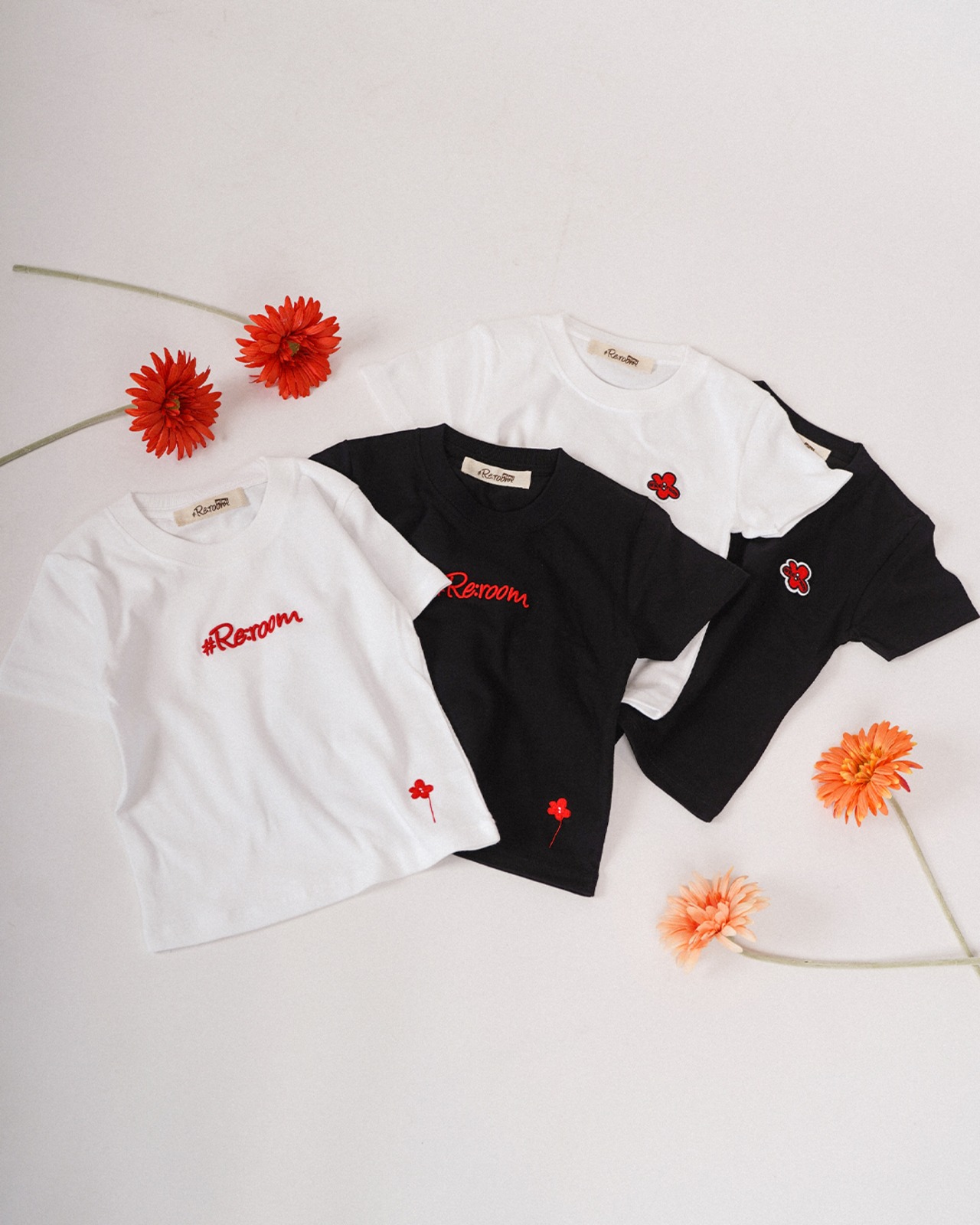 【#Re:room】3D LOGO T-SHIRTS［REC890］