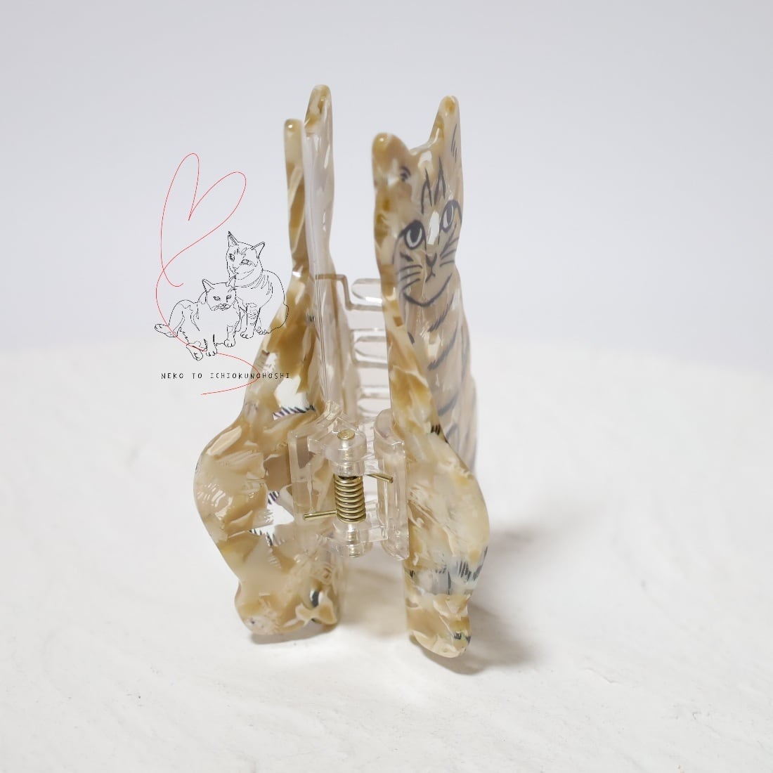 Matsuo Miyuki Cat Hair Clip Noisettes | 猫とイチオクノホシ