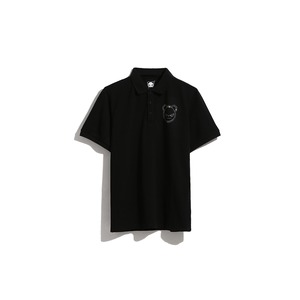 送料無料 【HIPANDA ハイパンダ】メンズ ラインストーン ポロシャツ  MEN'S RHINESTONE POLO SHIRT / WHITE・BLACK・KHAKI