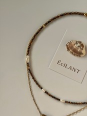 Tiger Eye Layered Necklace［BZN44］