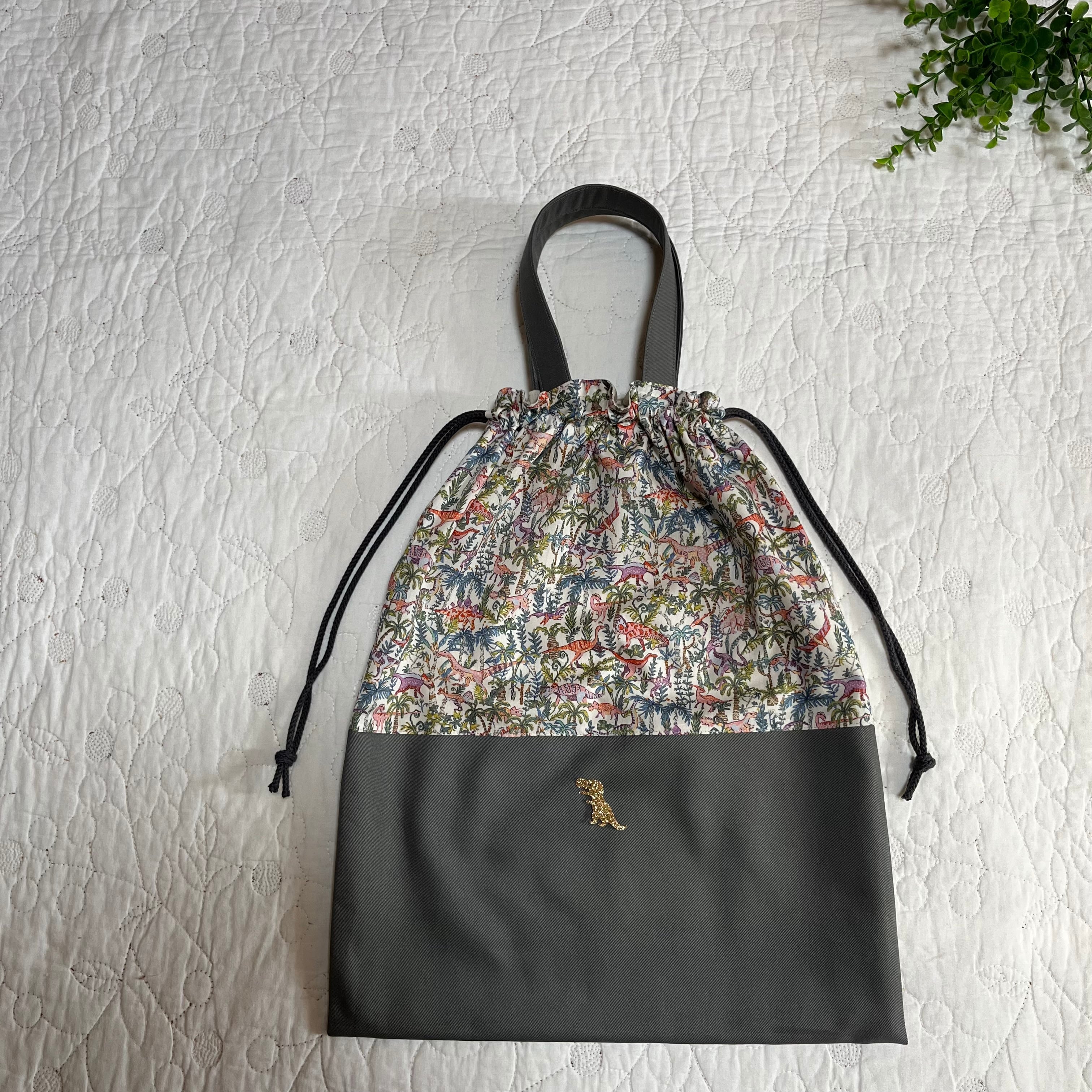 レッスンバッグ 絵本袋 通園バッグ ハンドメイド リバティ メドウ