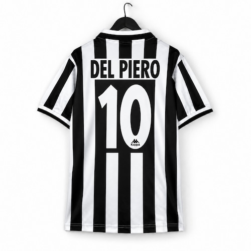 【お取り寄せ】ユヴェントス ジダン＆デル・ピエロ 1996-97 ホーム レトロ サッカーユニフォーム（レトロバージョン）