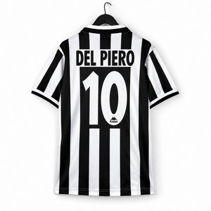 【お取り寄せ】ユヴェントス ジダン&デル・ピエロ 1996-97 ホーム レトロ サッカーユニフォーム(レトロバージョン)
