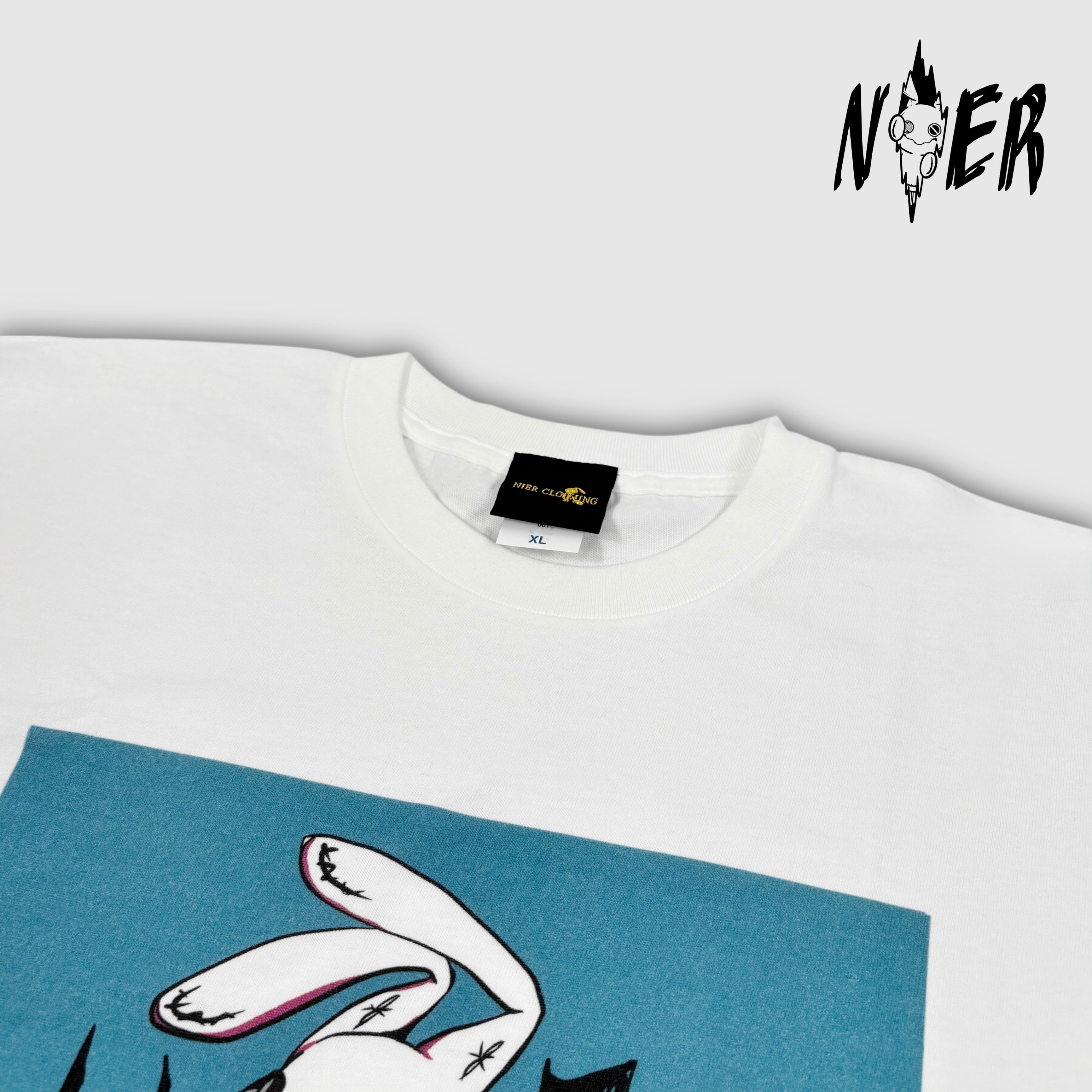 早い者勝ち‼️NIER SUMMER SALE》NIE DRIP ICE ART WHITE CUTSEW