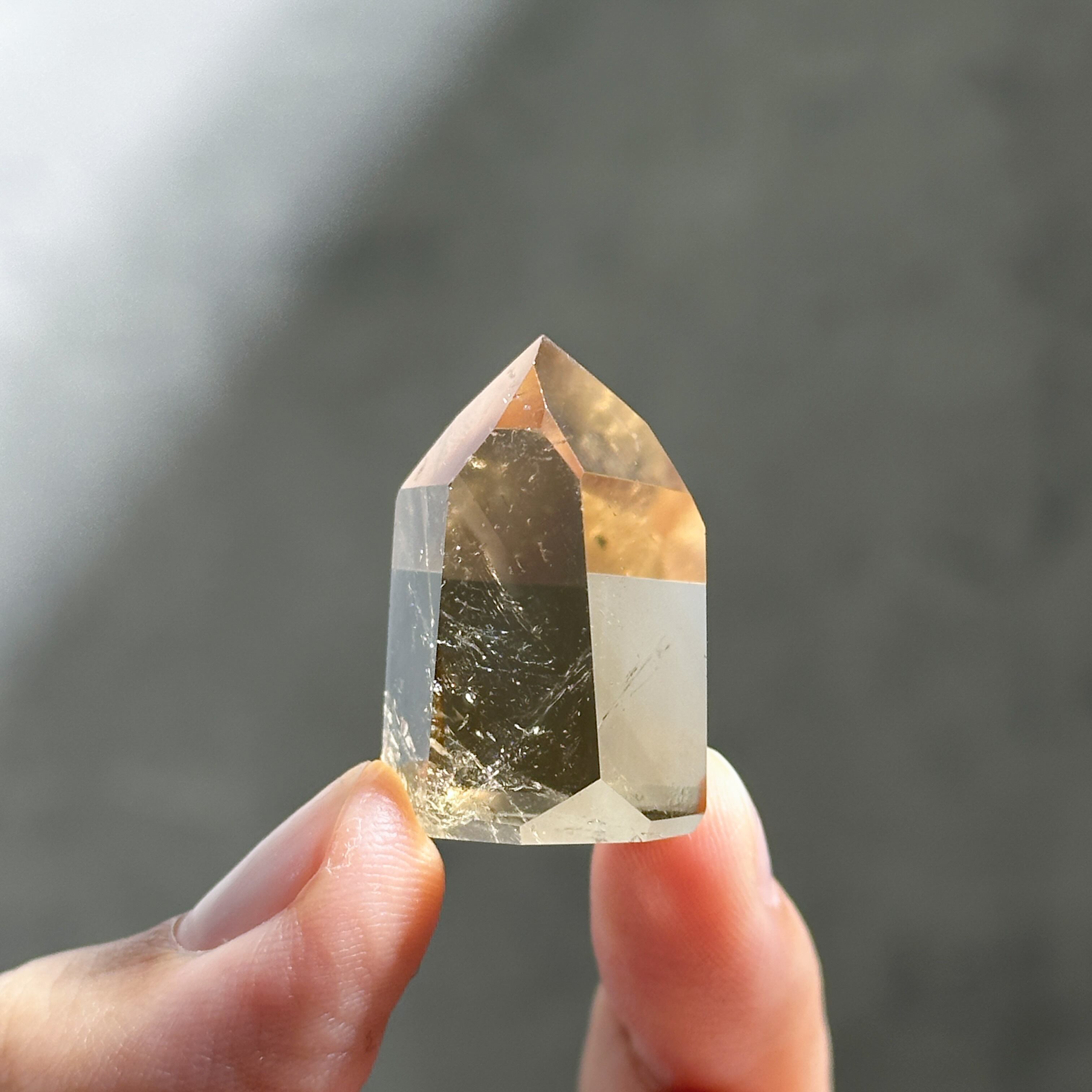 シトリン（黄水晶） タワー3個set 02◇ Citrine ◇ 天然石・鉱物