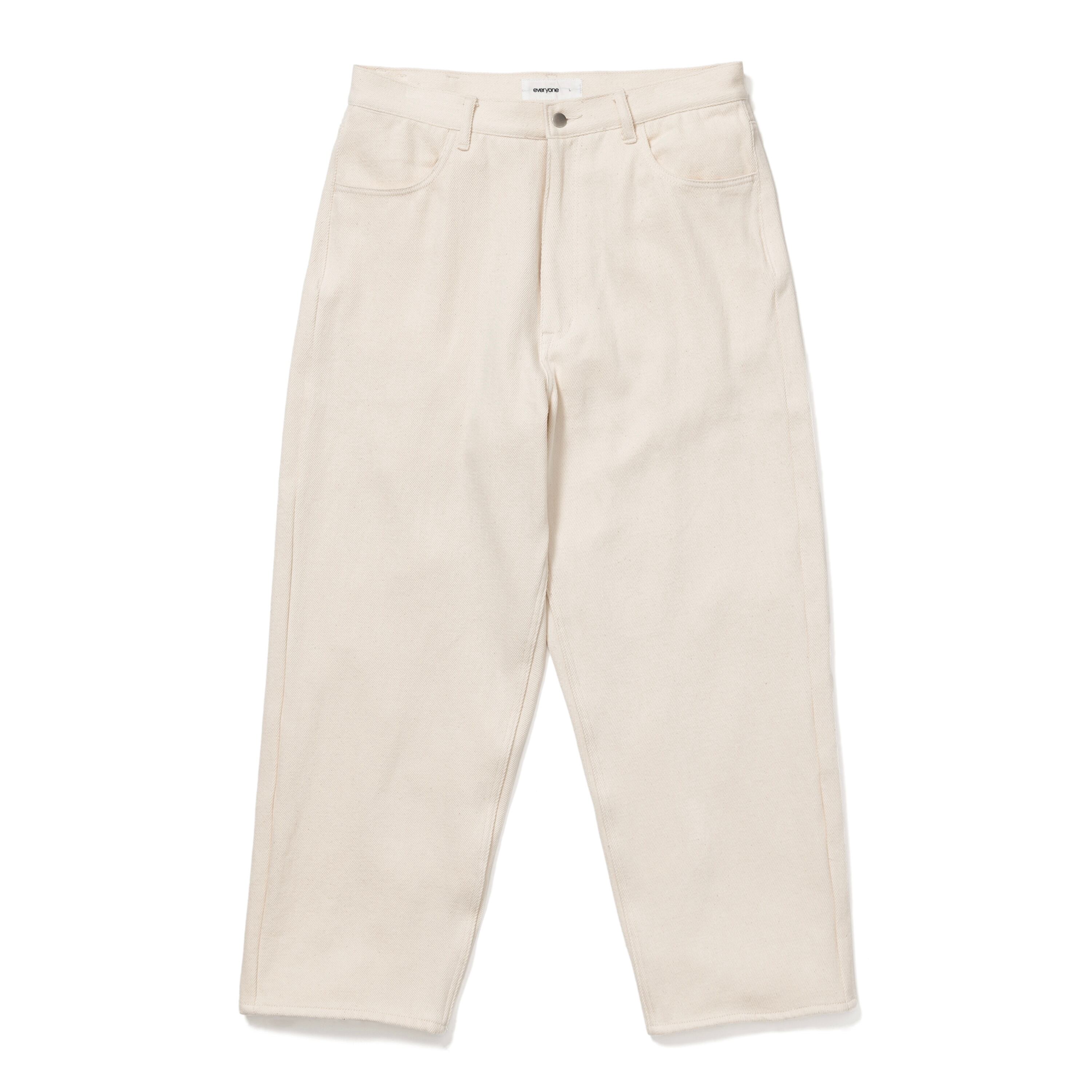 everyone soft denim pants サイズL 白ショートトート付cootiep - www 