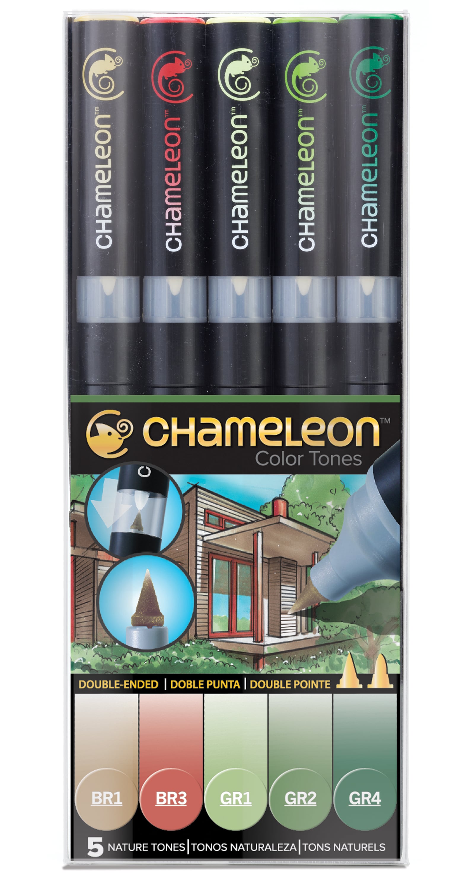 Chameleon Pen 5 Pen Nature Set (カメレオンペン　5本入りネイチャーセット)