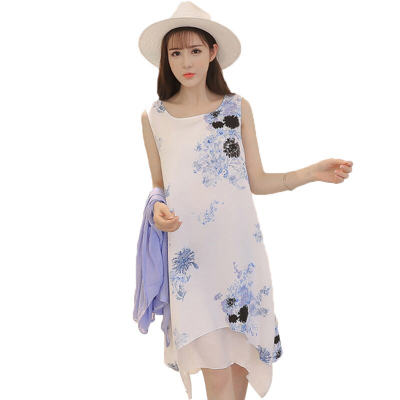 【新作】【送料無料】 マタニティドレスツーピースサマールーズハーフスリーブビッグサイズOネックミッドロングスタイリッシュドレス妊婦ママドレス 夏物 AL expec313689522917