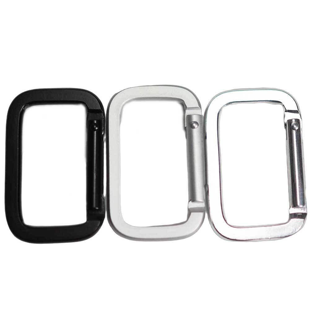 フラット四角型カラビナ/スクエアカラビナ/フック金具 【単品