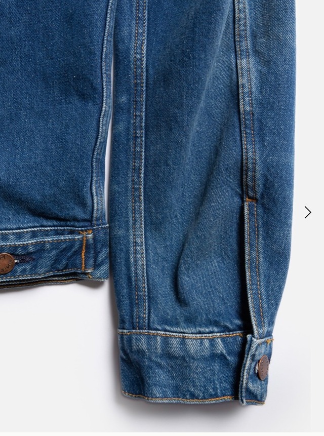 Nudie jeans ヌーディージーンズ  Danny Greasy Denim Jacket Mid Blue Gジャン