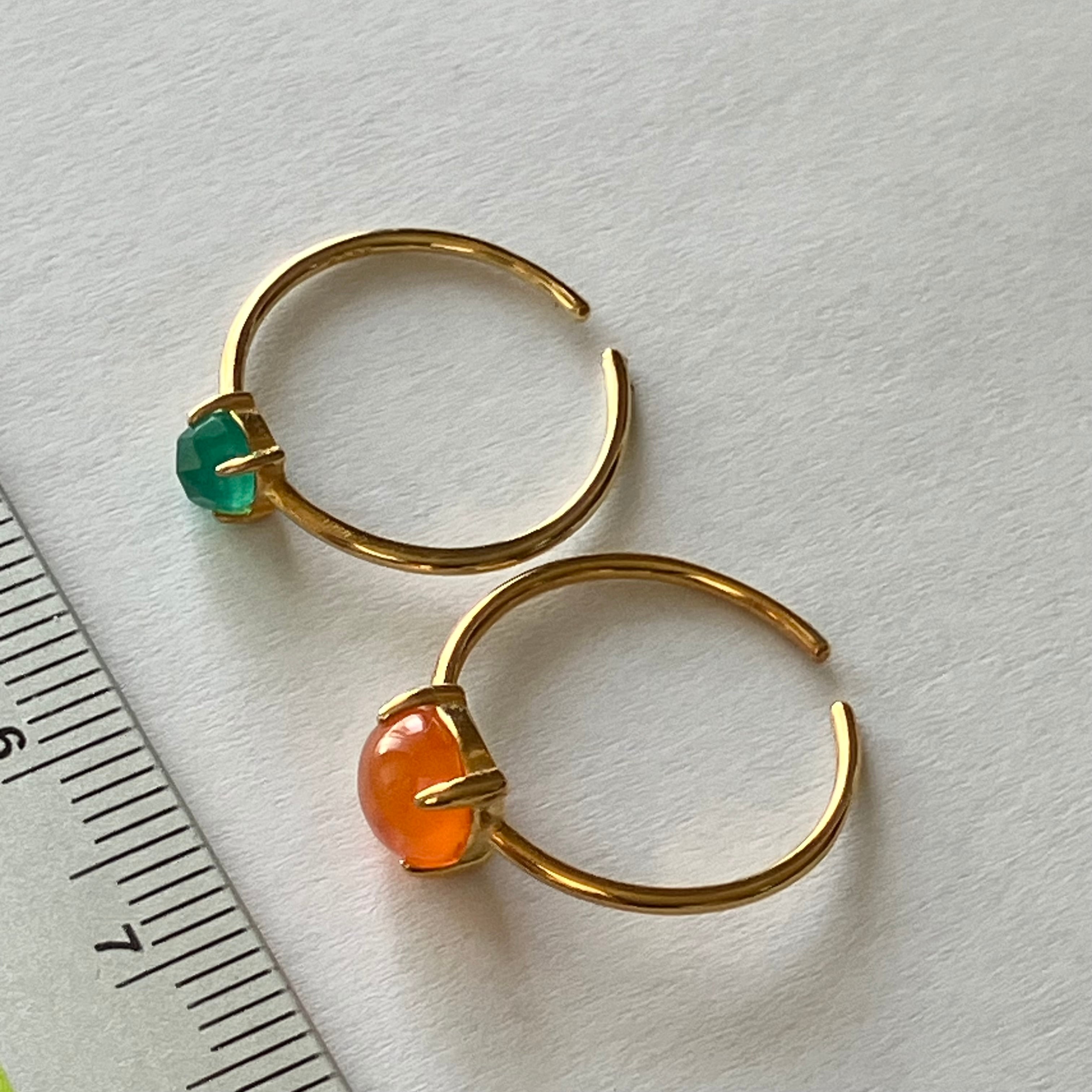 カーネリアンとグリーンオニキスのリングセット＊ | SOUTHWEST