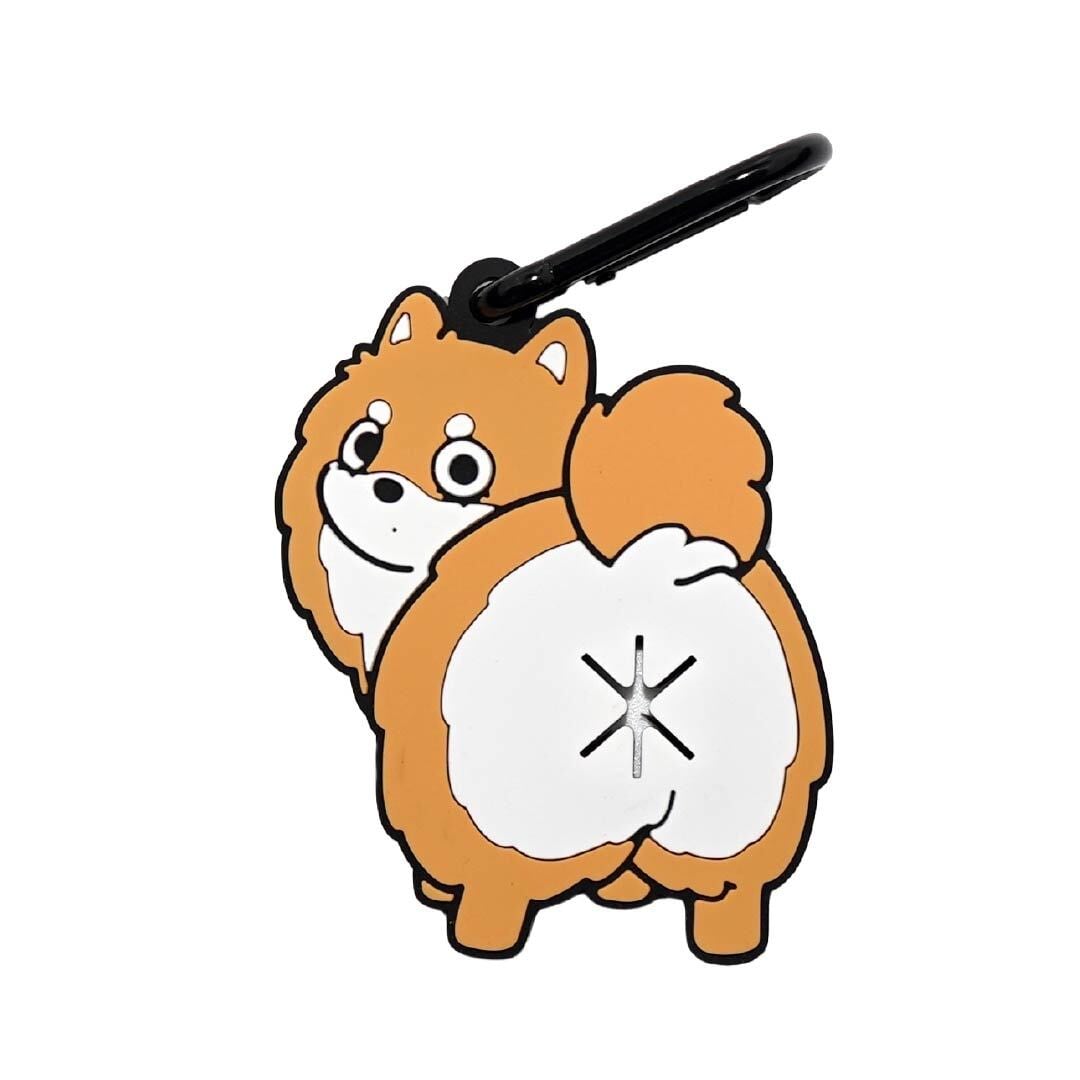 【ポメラニアン(オレンジ)】Poopホルダー_お散歩マナー袋ホルダー