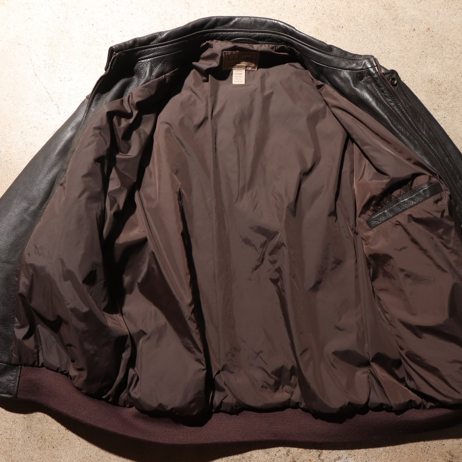 極美品 XL USA エルエルビーン A-2 レザージャケット L.L.Bean flying  