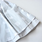 【 franky grow 22SS 】ORIG. CHECK AIRY SKIRT [22SBT-267]　”スカート”  Grey x White check