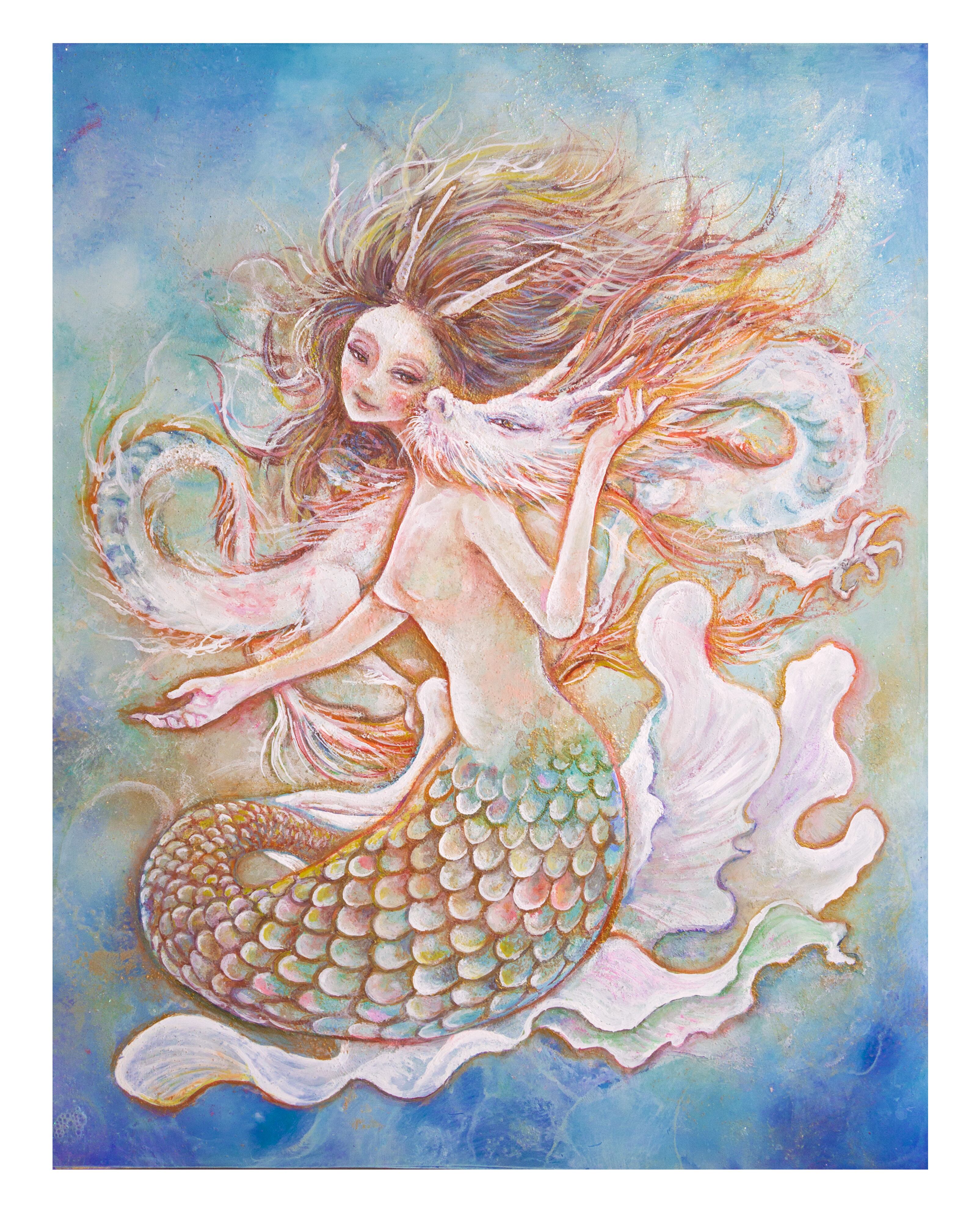 天使の微笑み 】 天使の絵 エンジェルの絵 しあわせになる絵 祝福 成就