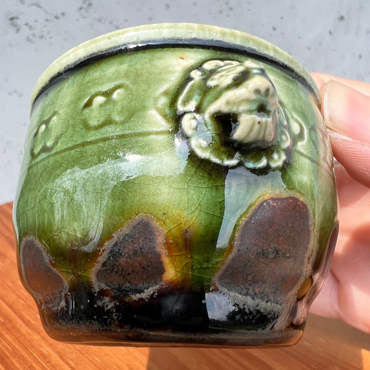呂宋 掛け分けぐい吞み（RUSU - KAKEWAKE CHOKAMON SAKE CUP） 作家