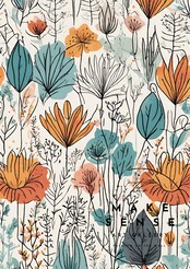 Lush|穏やかさと温もりを描くミニマルアートポスター|北欧ナチュラル空間に合う柔らかな抽象デザイン|A3ポスター