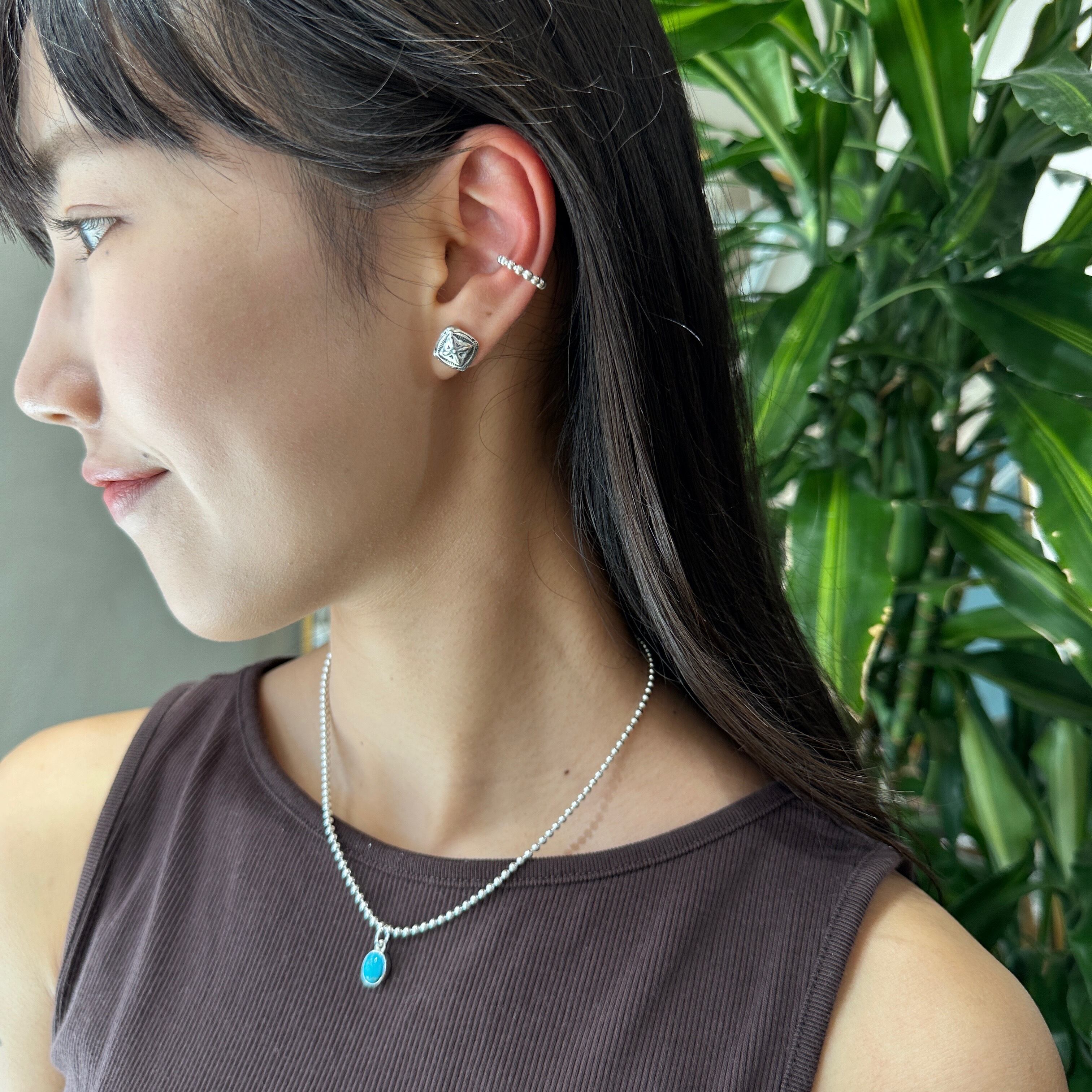 再入荷】Lagoon Original ヒシガタ コンチョ スタッドピアス 