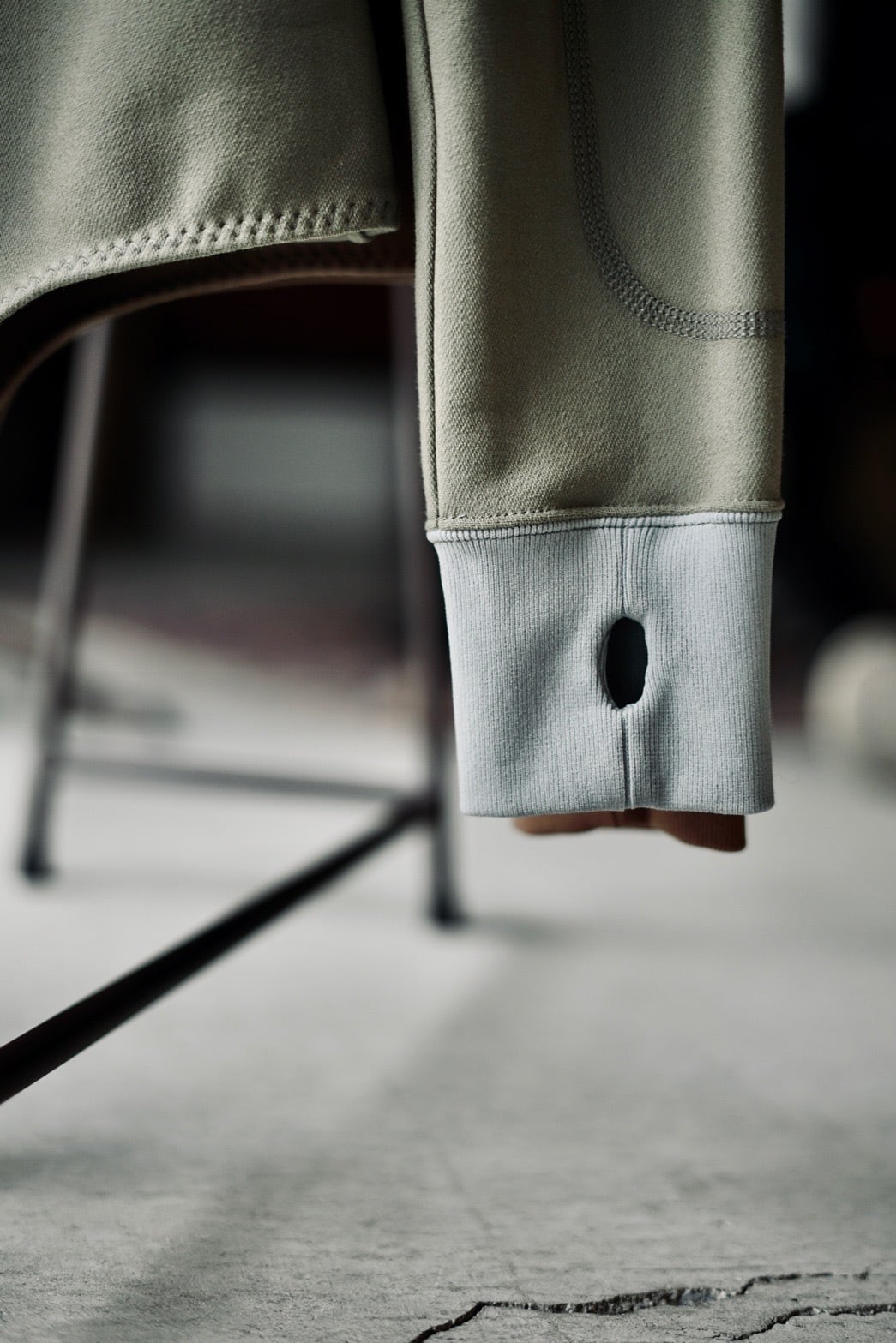 FUMIKA_UCHIDA / FRENCH TERRY HALF-ZIP BODYSUIT ( SAGE, MOCHA