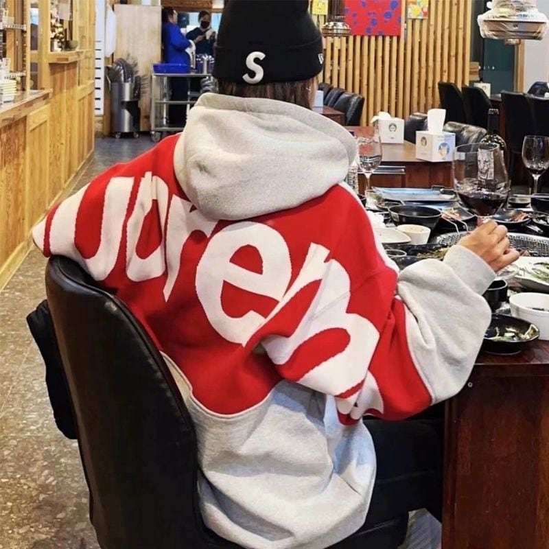 SUPREMEシュプリーム 23SS Cropped Panels Hooded Sweatshirt