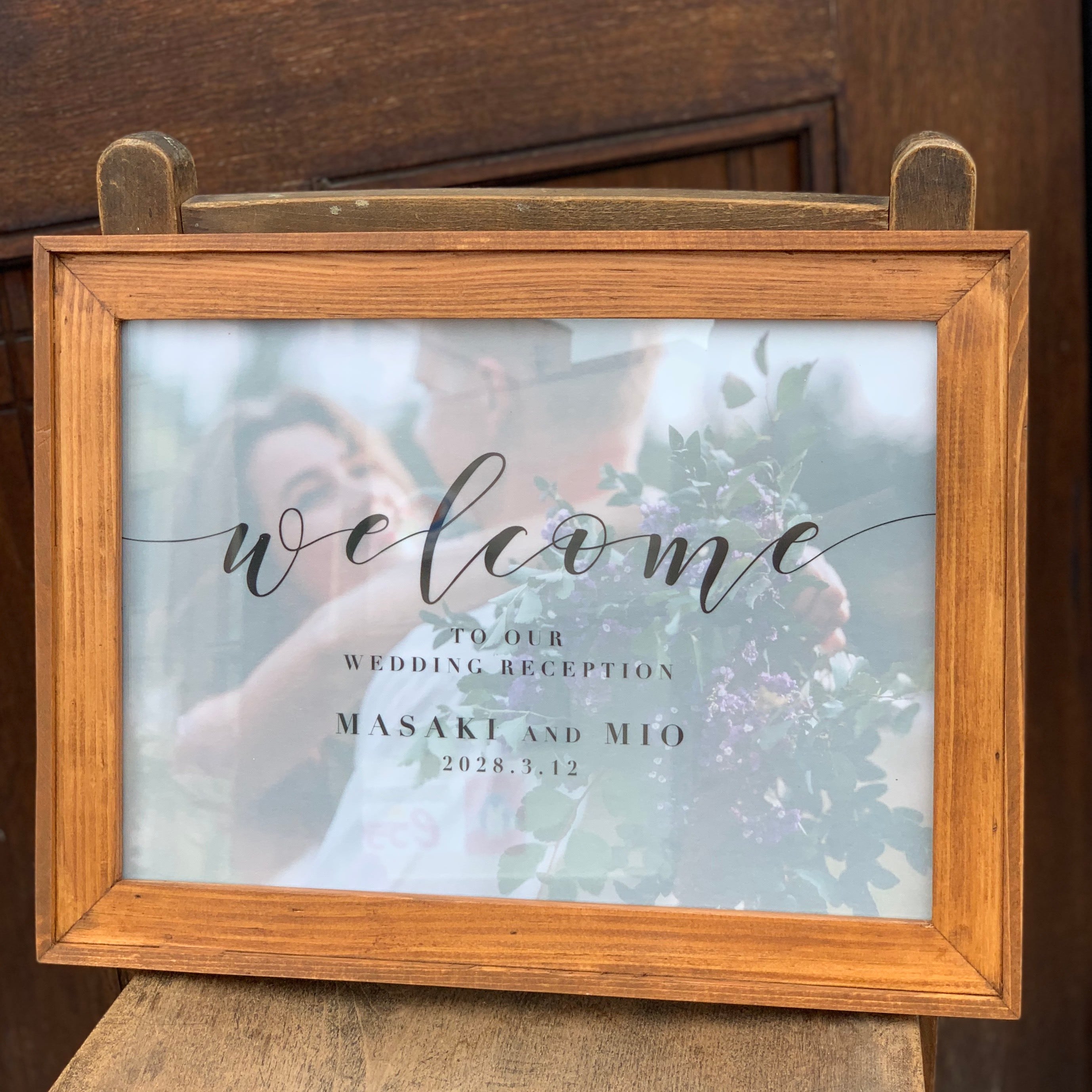 選べるデザイン6種類】横型 トレーシングペーパー ウェルカムボード 2