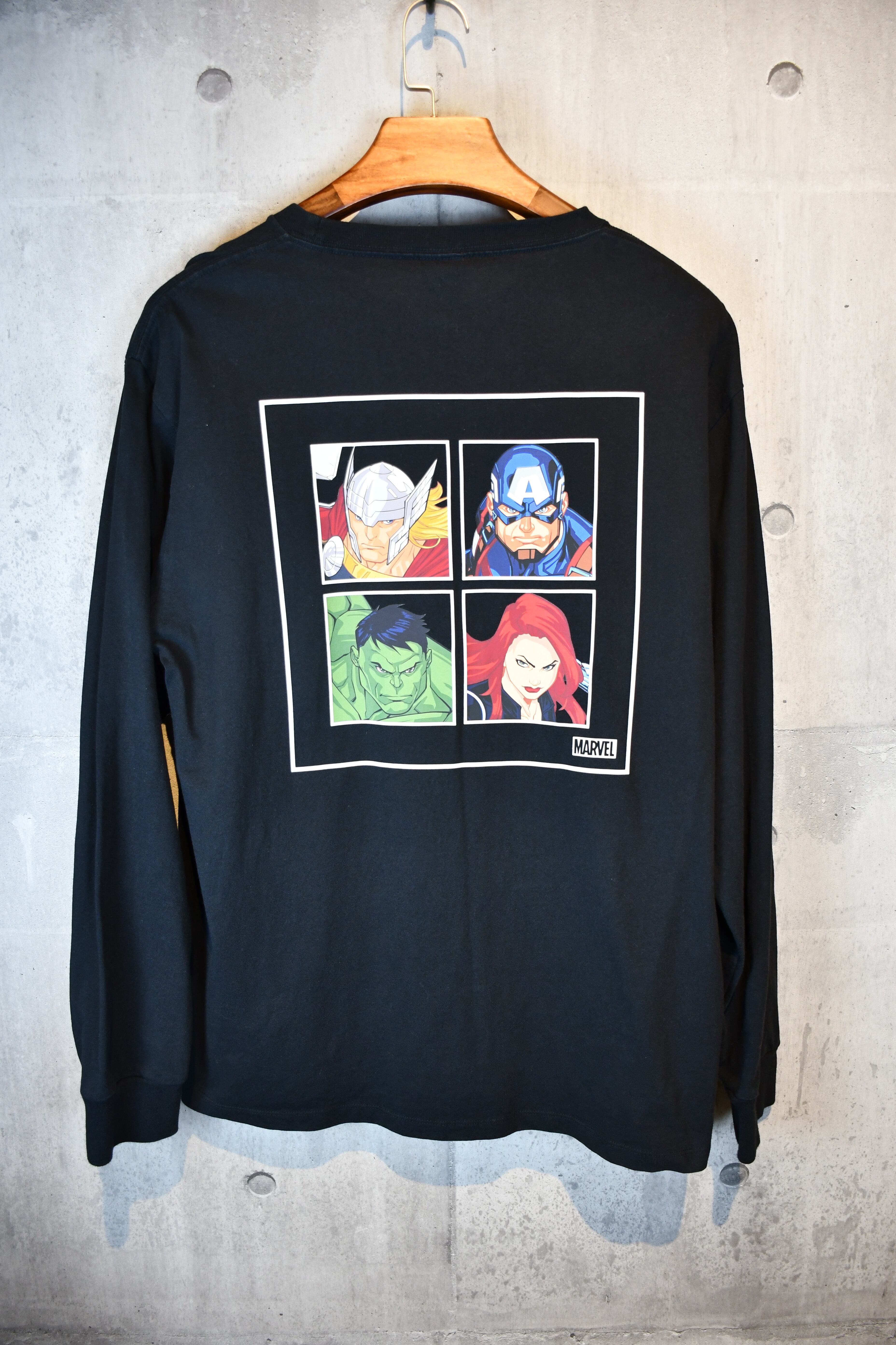00s 【Independent】 インディペンデント NHS 黒タグ ロンT size.L