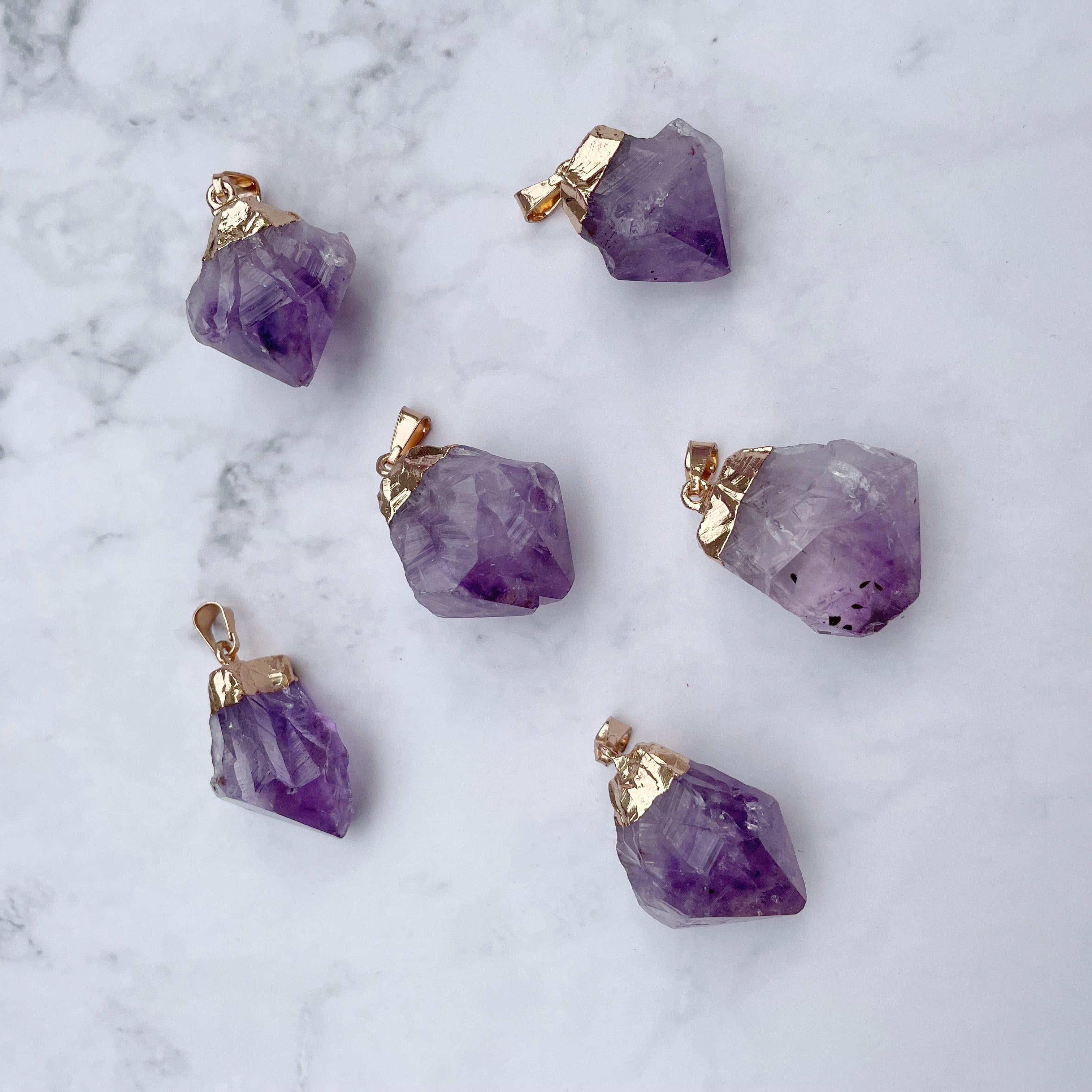 天然アメジスト ポイント 天然石パーツ◇アクセサリーパーツ