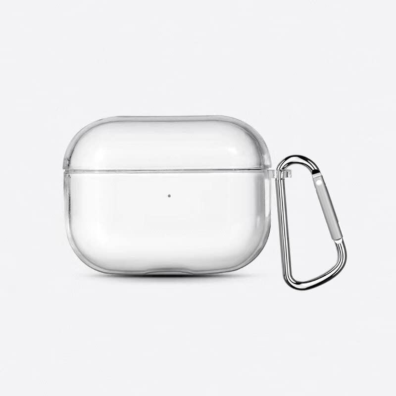 【数量限り】AirPods Pro ケース 透明 エアーポッズプロ 用 クリア ケース 全面保護カバー カラビナ付き 紛失防止 TPU ソフト ケース かわいい 傷防止 耐衝撃 AirPodsProに適用 (AirPods Pro)