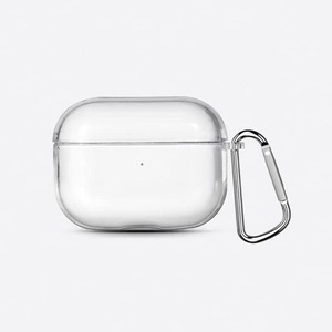 【数量限り】AirPods Pro ケース 透明 エアーポッズプロ 用 クリア ケース 全面保護カバー カラビナ付き 紛失防止 TPU ソフト ケース かわいい 傷防止 耐衝撃 AirPodsProに適用 (AirPods Pro)