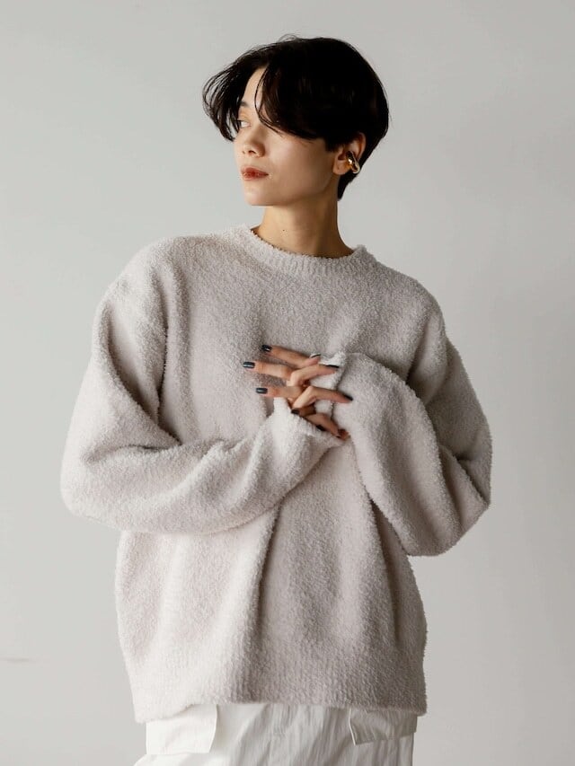 mole yarn crewneck knit | Katrin TOKYO