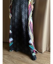 floral pattern ethnic mode import dress-4360-9