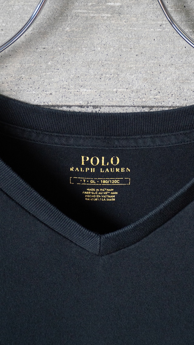 "POLO RALPH LAUREN" used V-neck t-shirt