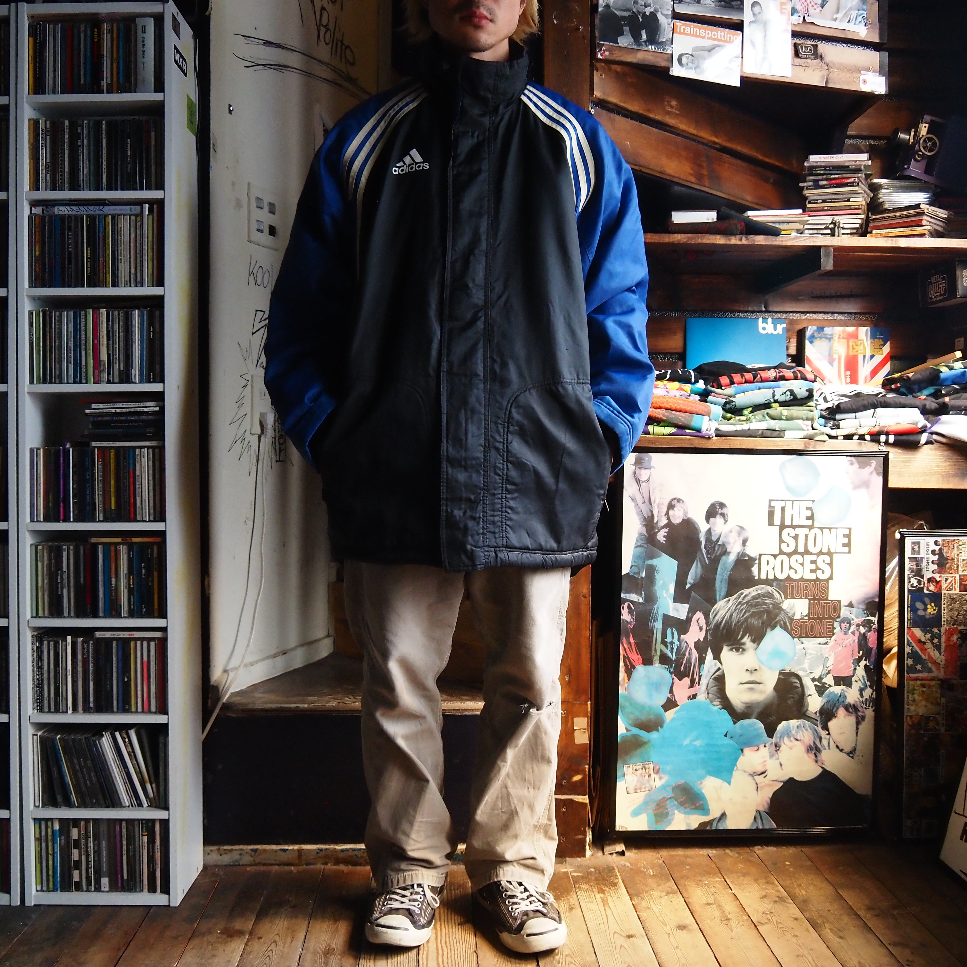 UK Rock! 1990's Vintage Adidas Football Coat ビンテージ UK Rock! 1990's Vintage Adidas Football Coat ビンテージ