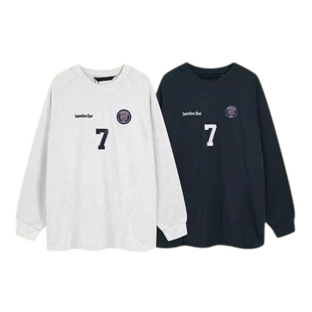 ナンバリングワッペンルーズフォルムプルオーバー 2col R01862