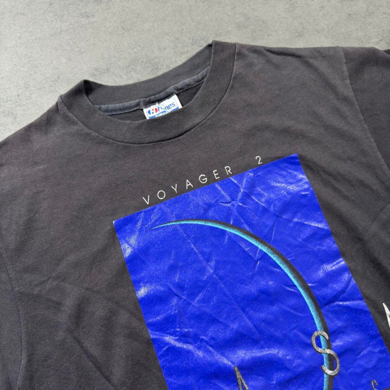 80s NASA TEE Hanes "VOYAGER" M 古着 - 4