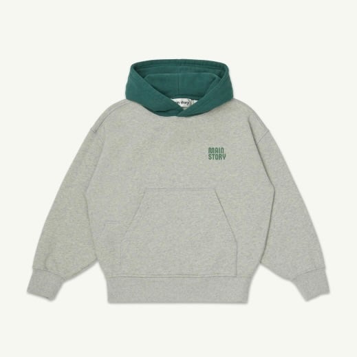 《main story 2026AW》Hooded Sweater / Light Grey Melange