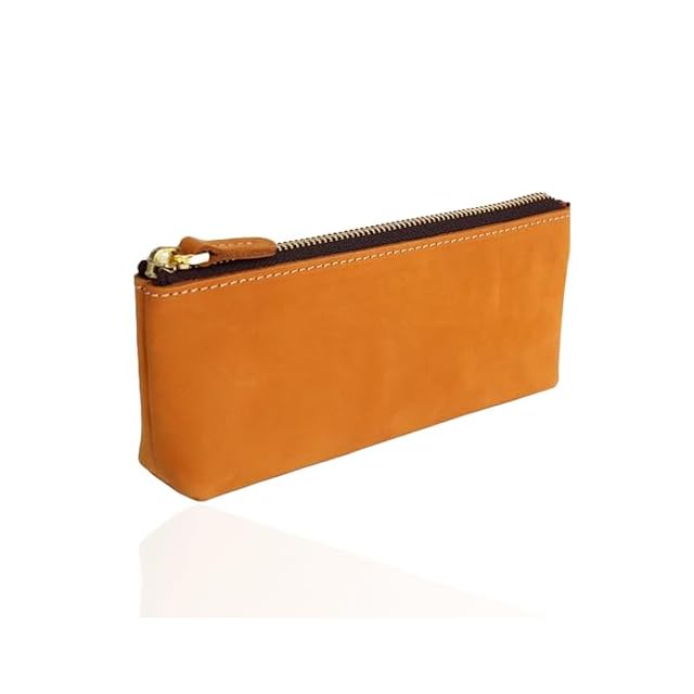 バハギア ペンケース コンパクト ラウンドジップ型 クレイジーホース