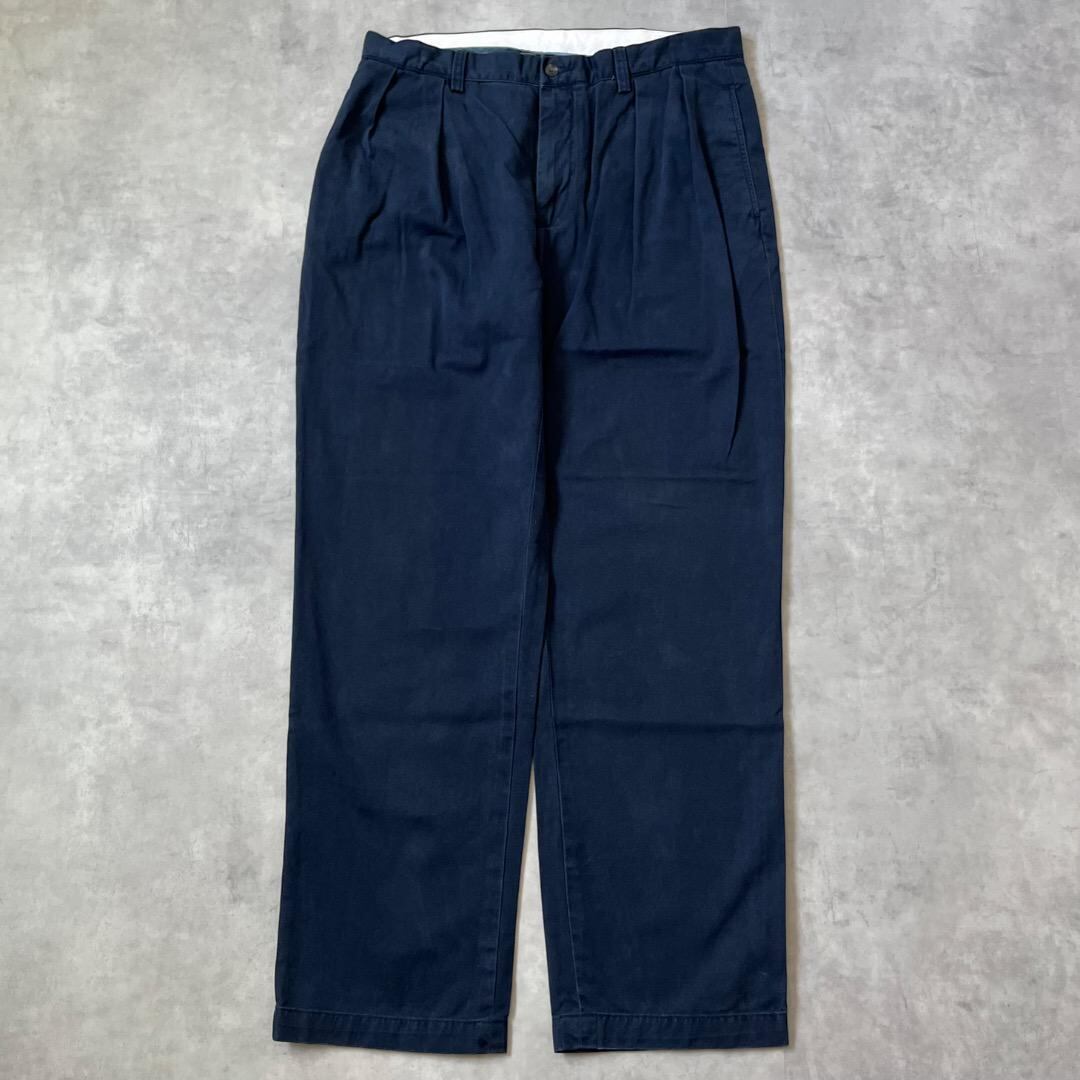 ポロ ラルフローレン W34 ポロチノ チノパン パンツ 古着 紺 16621 | fuufu