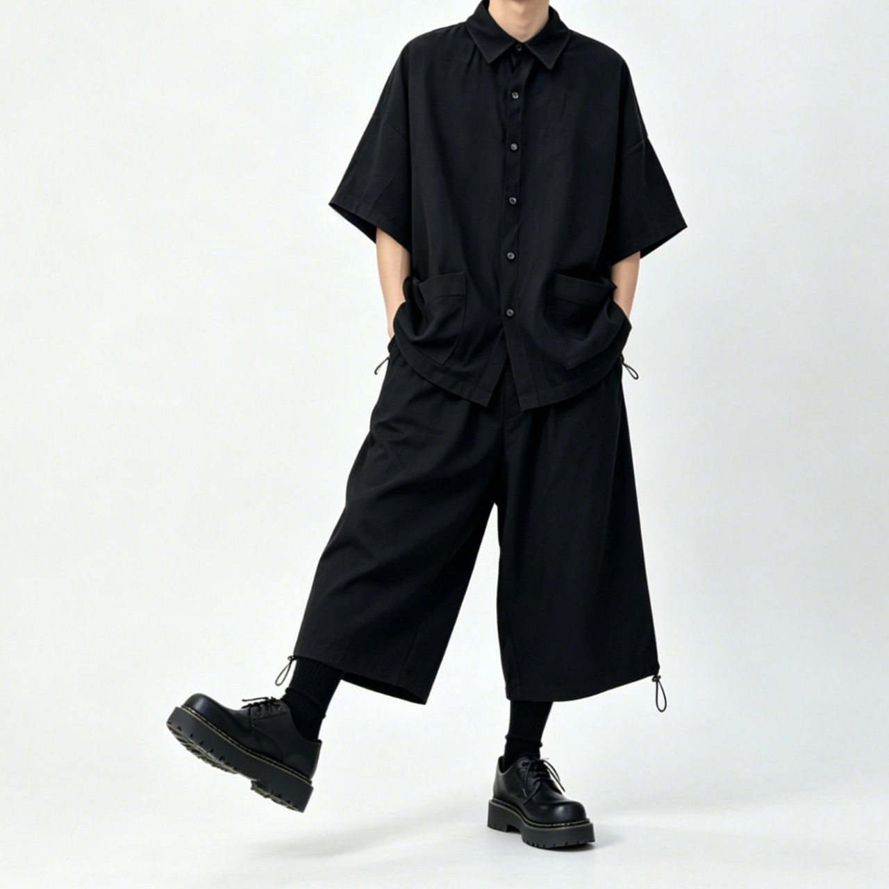 Side Gathered Loose Shirt TB2392・画像10