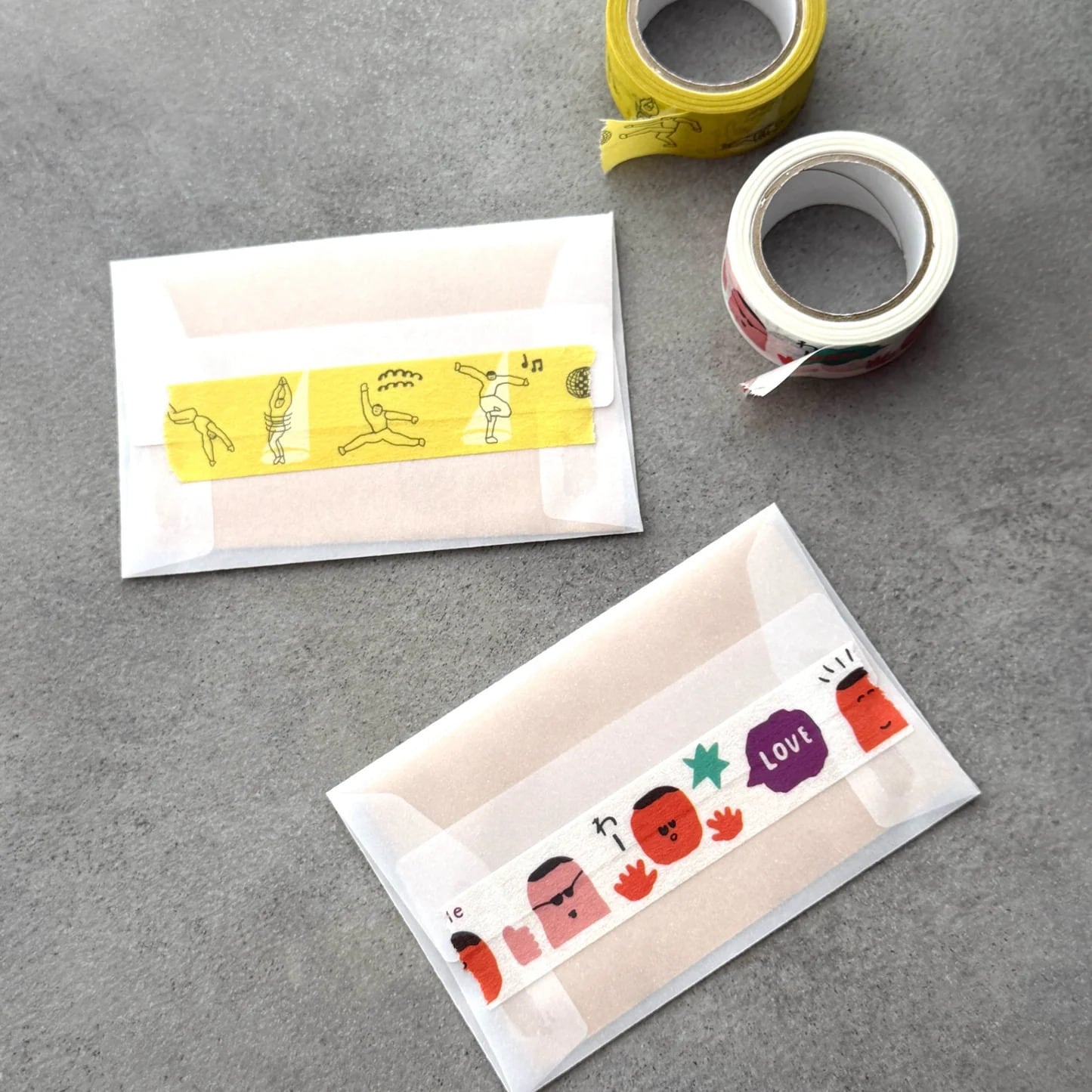 iwahanko.×水縞 マスキングテープ ポーズ かお | la nature