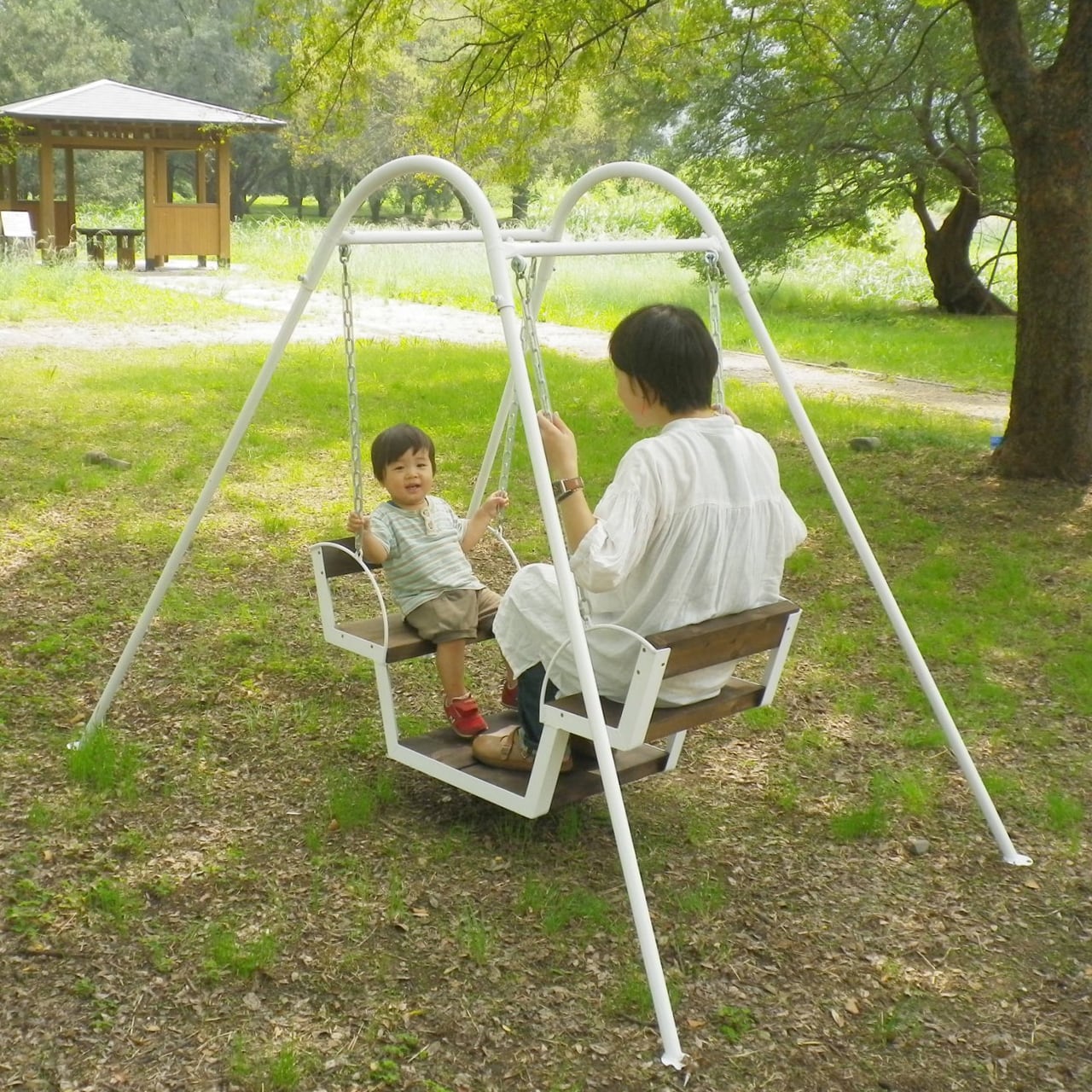 復刻！昭和の懐かしいゆりかご型ブランコ】 家庭用ブランコ ゆりかご