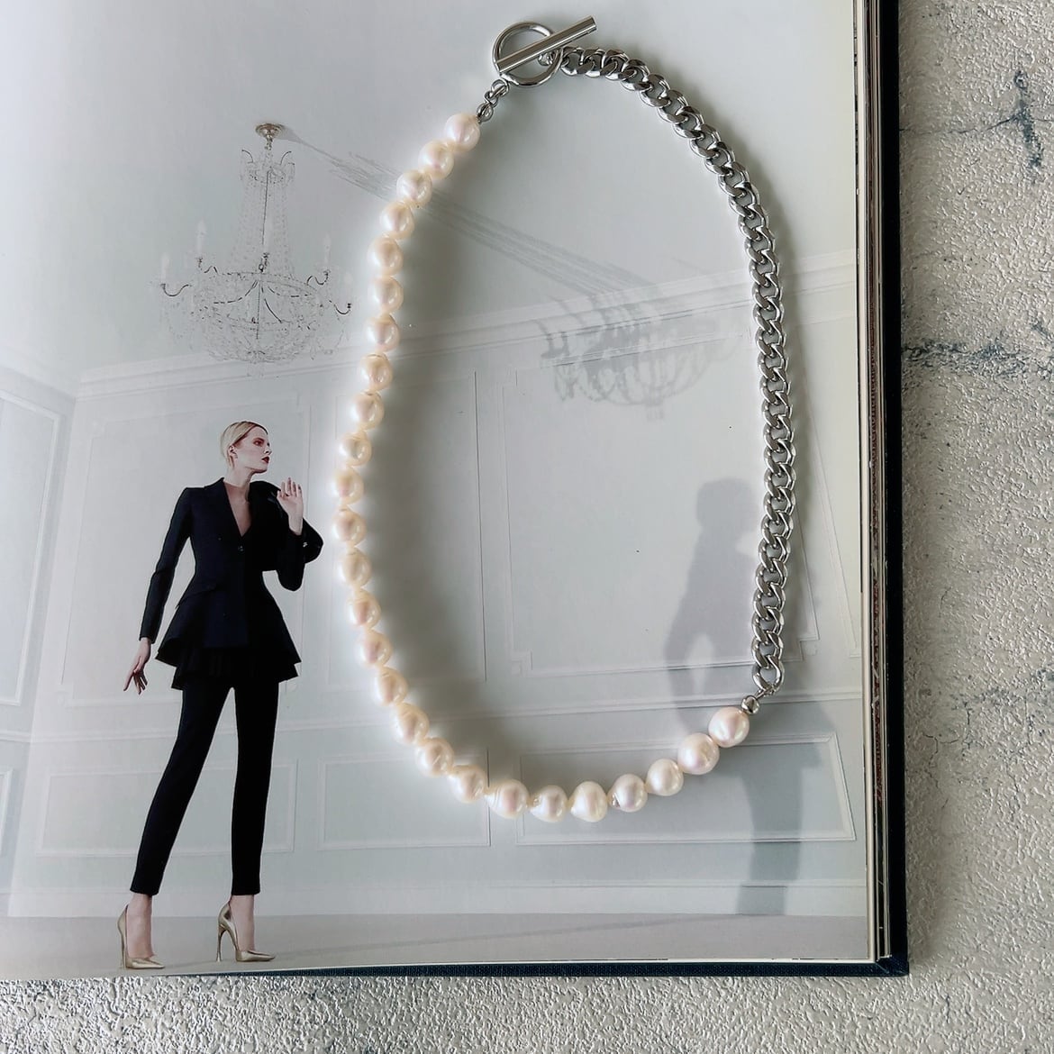 コンビパールネックレス ゴールド | 上品なアクセサリー | こだわり