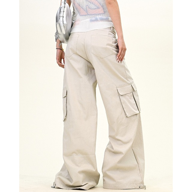 full length simple cargo pants　フルレングスシンプルカーゴパンツ　J0912