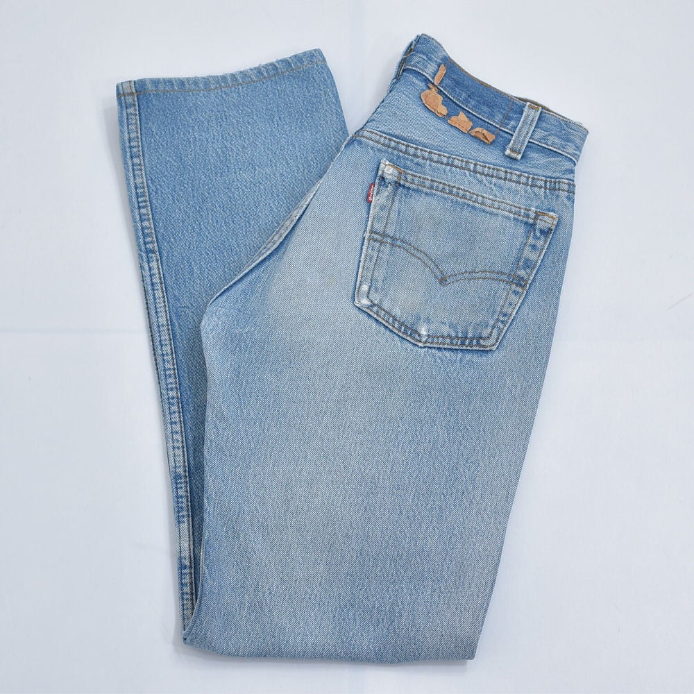 80s アメリカ製 Levi's501 リーバイス グランジ系 ダメージ デニムパンツ ヴィンテージ 雰囲気系 ジーンズ ビンテージ USA古着 メンズW28インチ