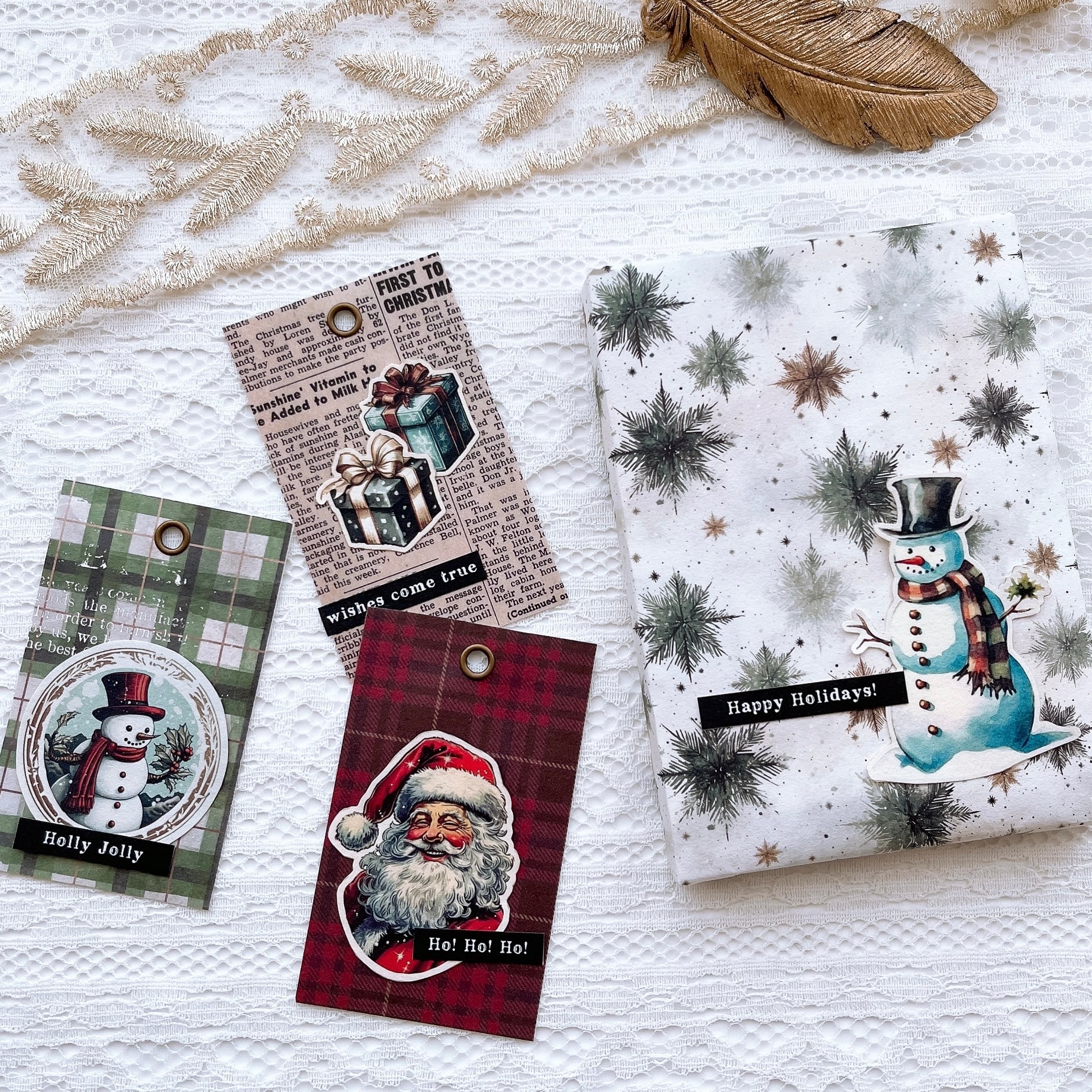 803] クリスマスペーパーセット #1 | MONOCHIMO