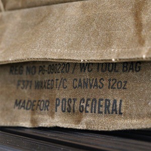 POST GENERAL ポストジェネラル WAXED CANVAS TOOL BAG BOXY ワックスドキャンバス ツールバッグ ボクシー 全2色