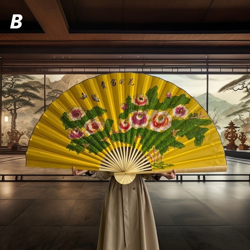 インテリア 壁掛け 扇子 折りたたみ 特大 伝統的 おしゃれ かわいい