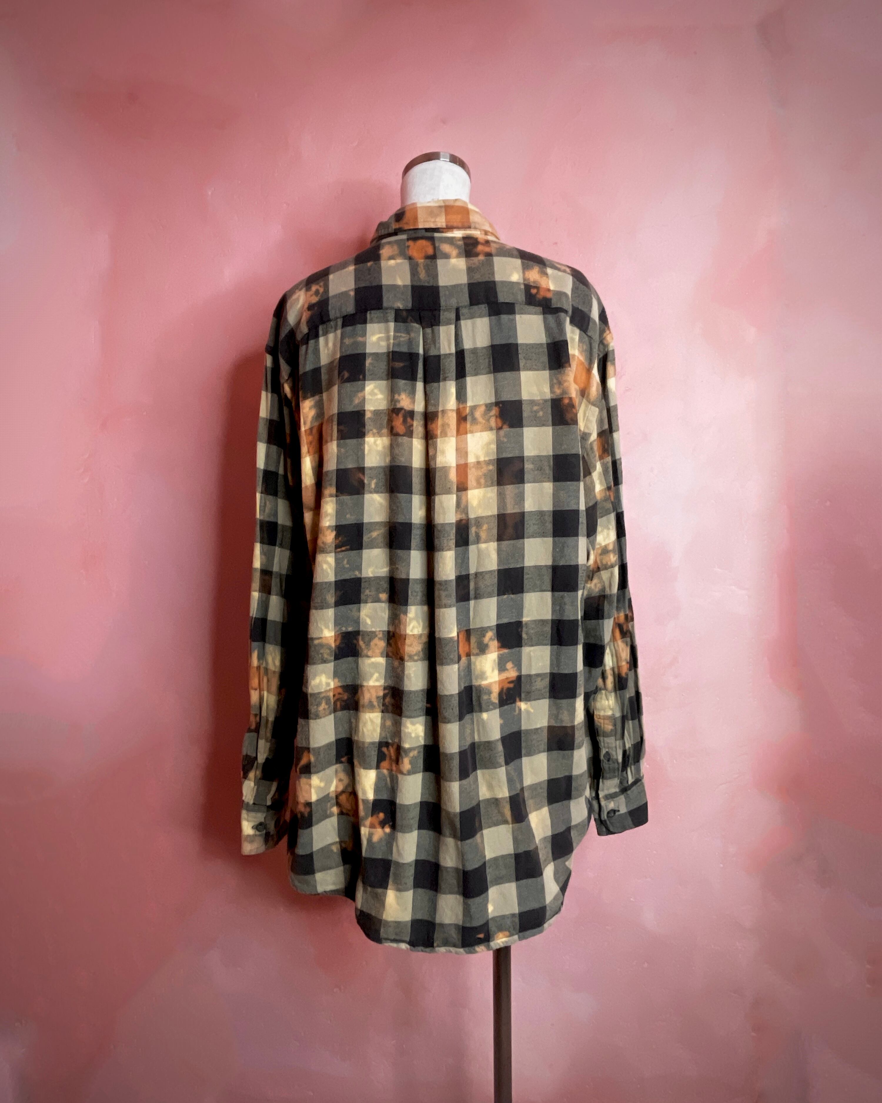 used bleach flannel shirt