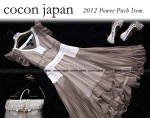 ★送料無料★7号（S)☆シルク100%☆フレアプリーツワンピース(OPN8185)